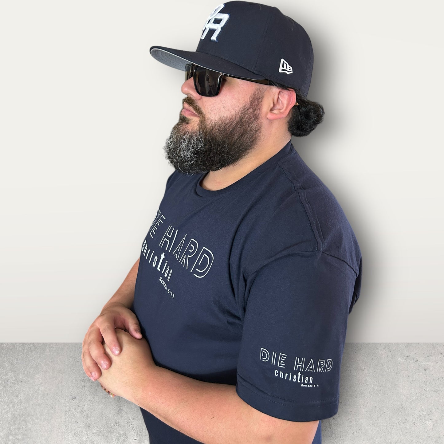 Die Hard Christian Dark Blue Short Sleeve T-shirt