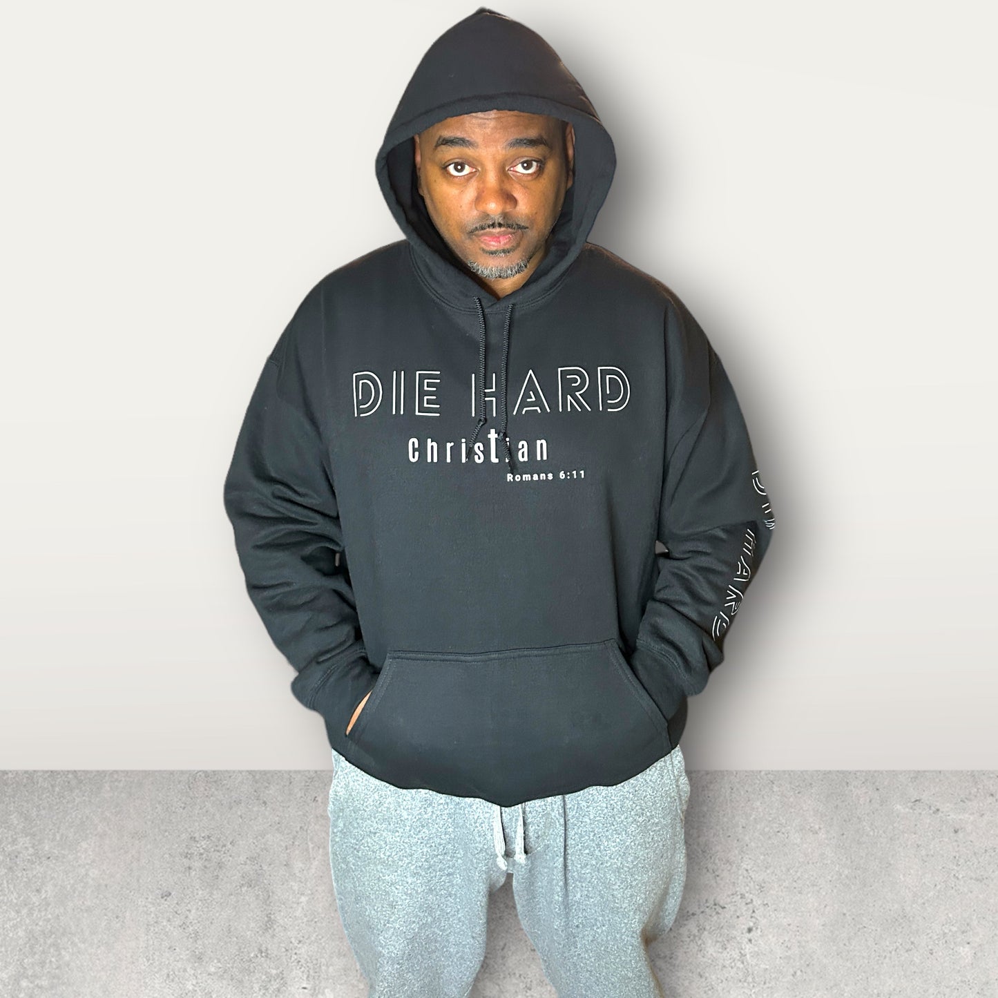 DIE HARD CHRISTIAN BLACK HOODIE