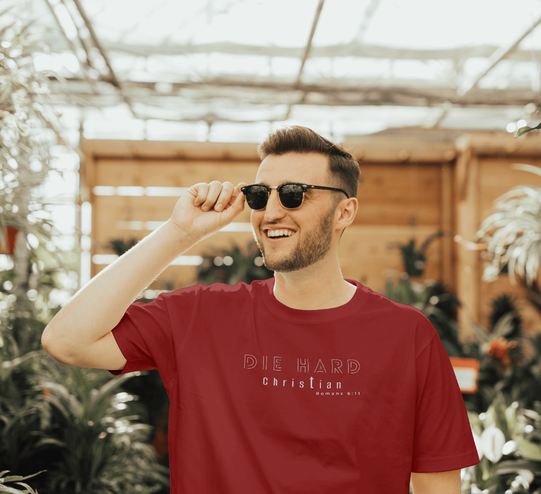 Red Die Hard Christian Short Sleeve T-Shirt