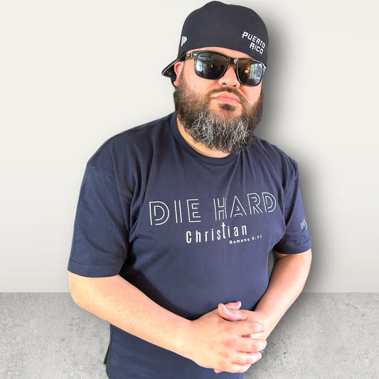 Die Hard Christian Dark Blue Short Sleeve T-shirt
