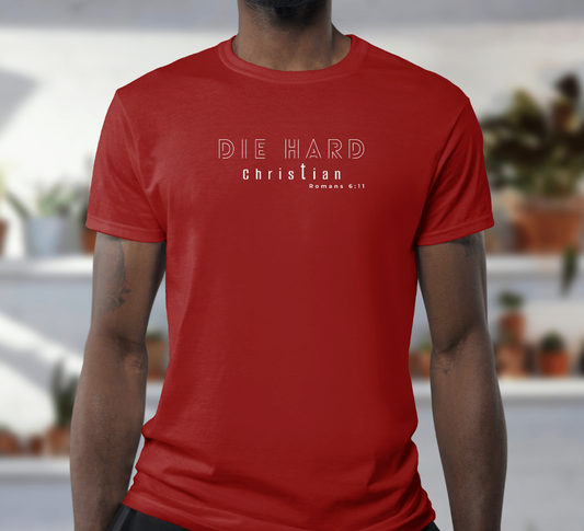 Red Die Hard Christian Short Sleeve T-Shirt